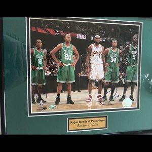 Autographed Paul Pierce and Rajon Rondo Photo